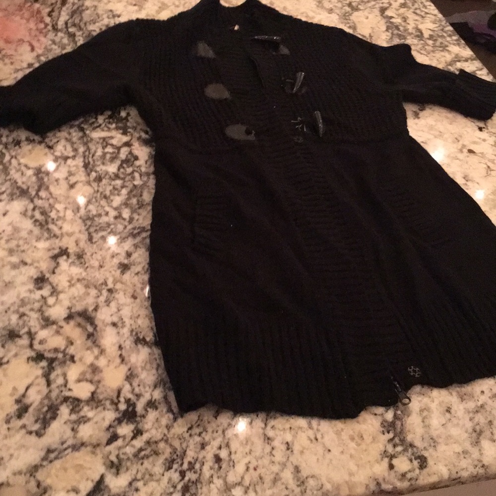 Take out black sweater